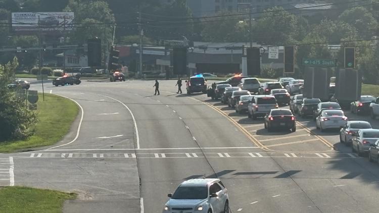 Police presence on Highway 138 off I-675 in Clayton County