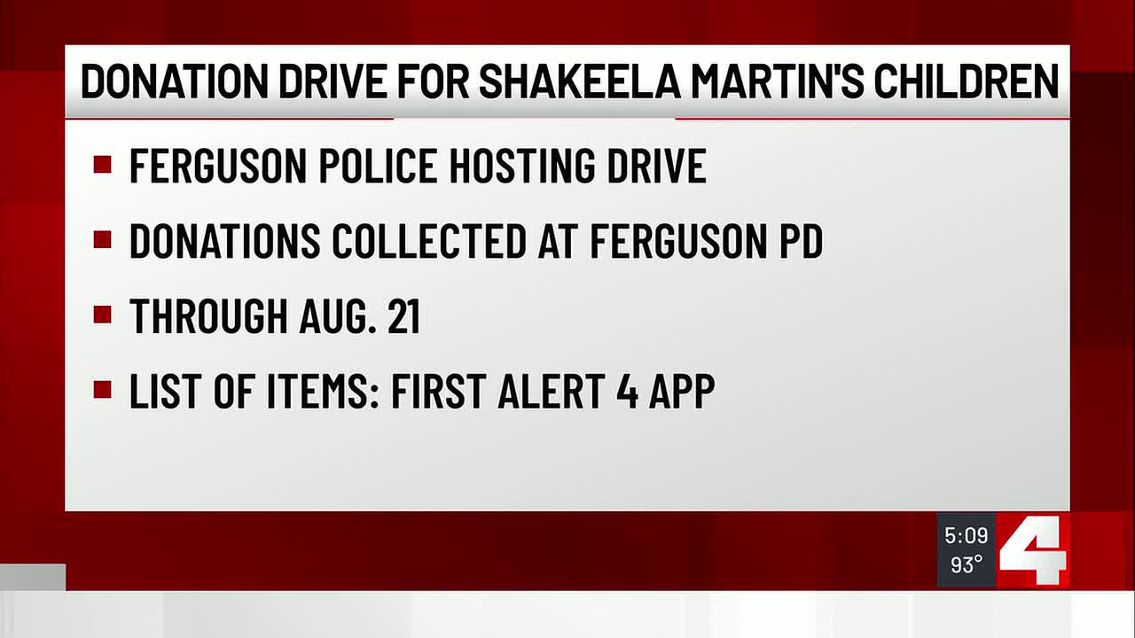 Ferguson police hosting donation drive for children of mother killed at gas station