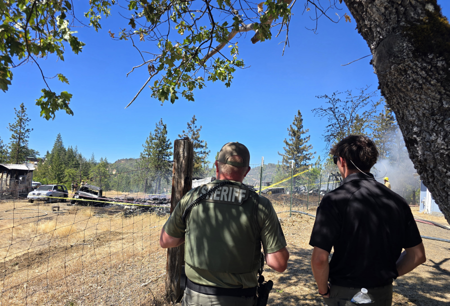 Mother, 3 children killed in camper trailer fire in southern Oregon