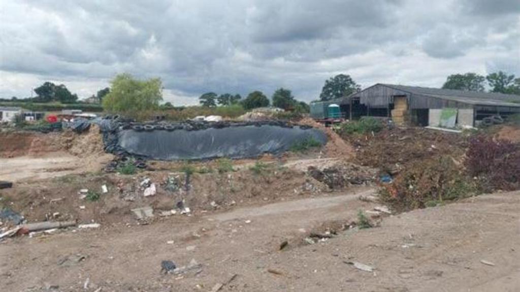 Two arrested over large-scale illegal waste dump