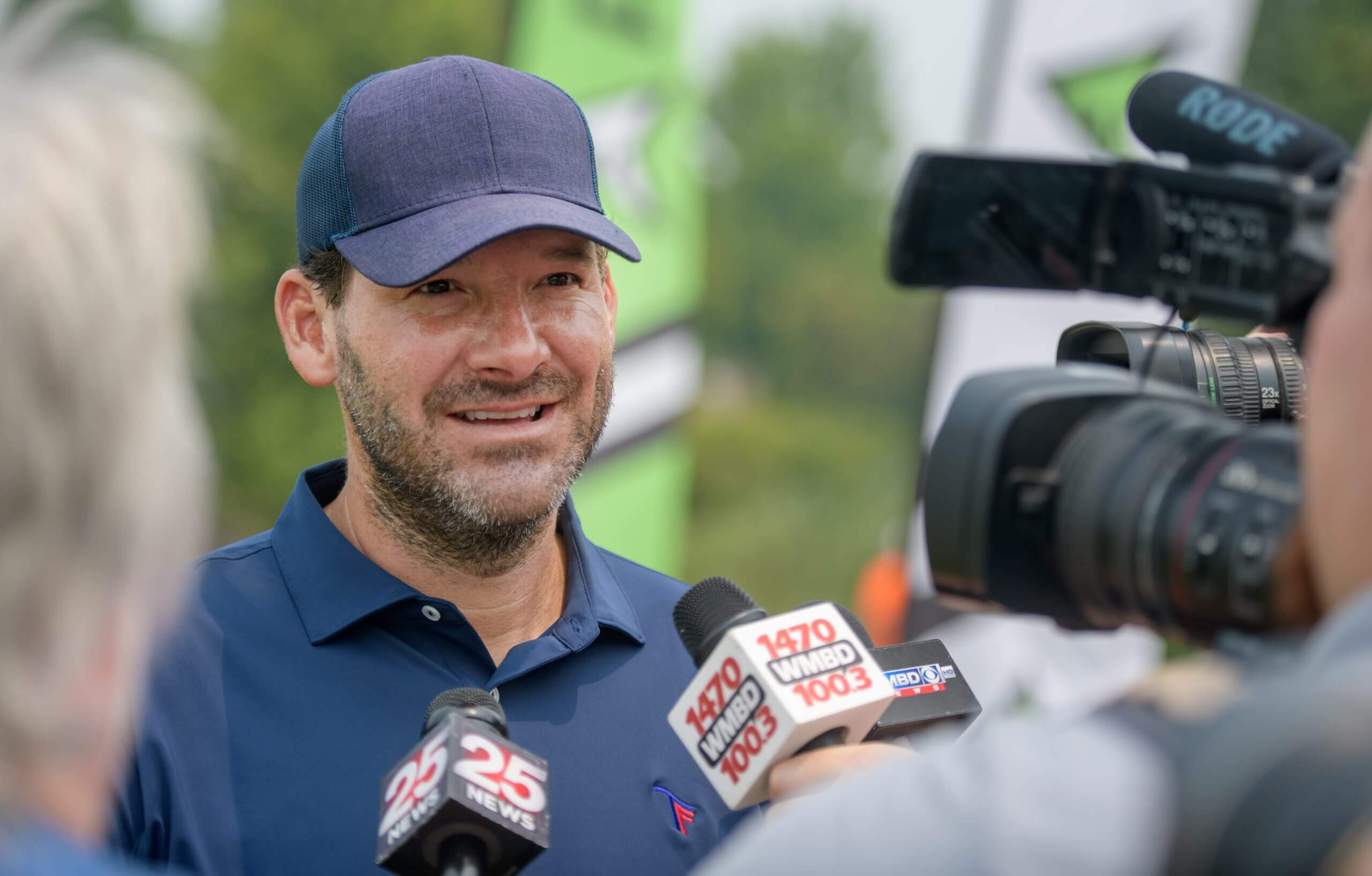 Tony Romo will not be at CBS's NFL Media Day today. He will be the main subject