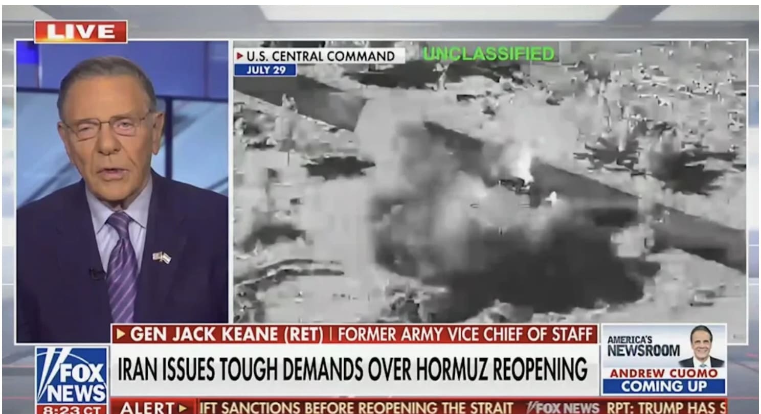 General Jack Keane: Trump’s Iran Pivot Won’t Work, They Are ‘Asking Us to Surrender’