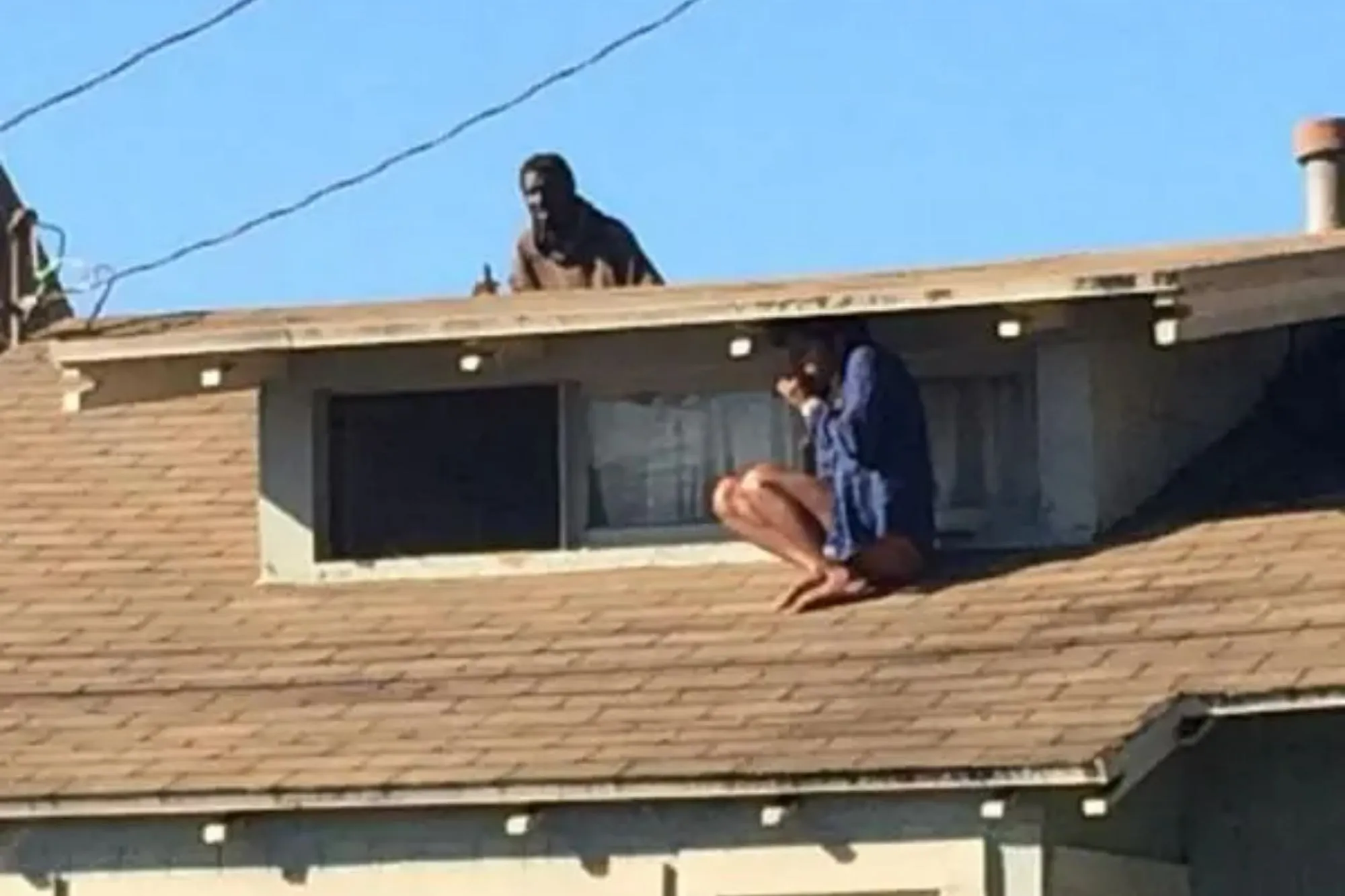 Sickening truth behind home intruder photo as homeless man chased actress onto roof in real life ‘horror movie plot’