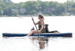 Photo of the day: Paddleboarding on Monona Bay
