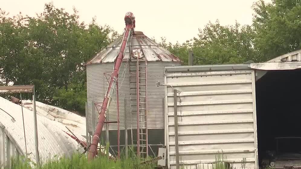 Man dies after becoming trapped in burning grain bin at family farm, coroner says