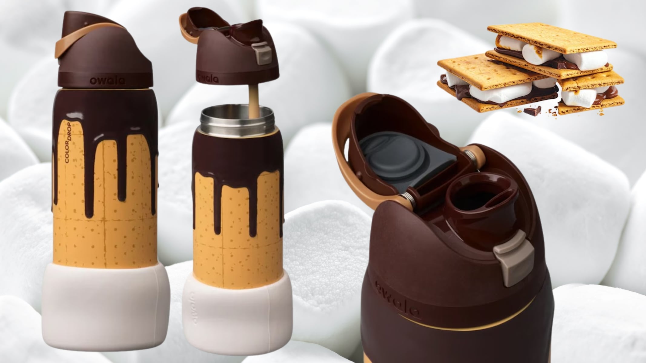 Owala’s viral-worthy Gimme S’more FreeSip water bottle just dropped