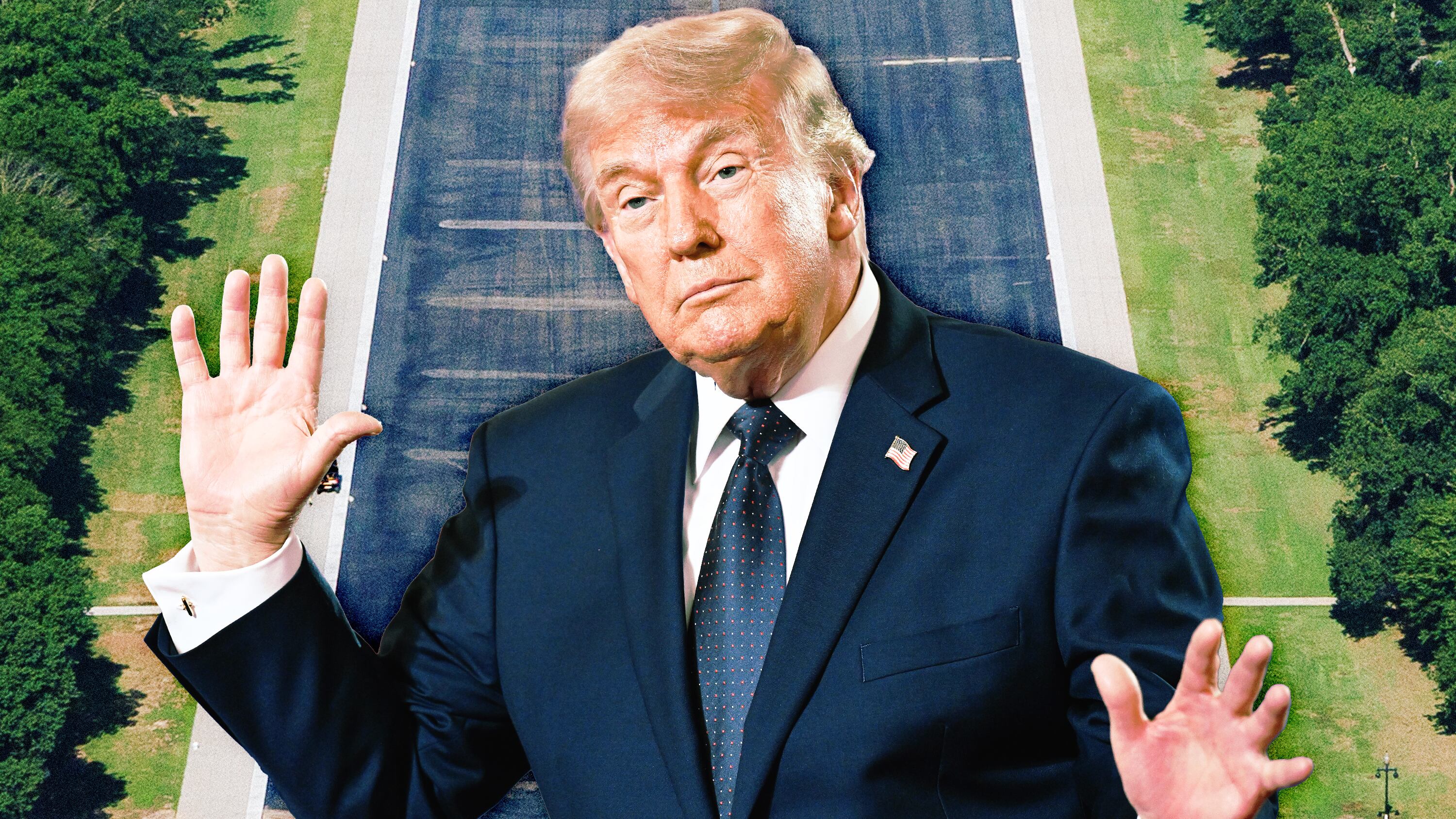 Opinion: Is This Trump’s Latest Attempt to Cover Up His Reflecting Pool Debacle?