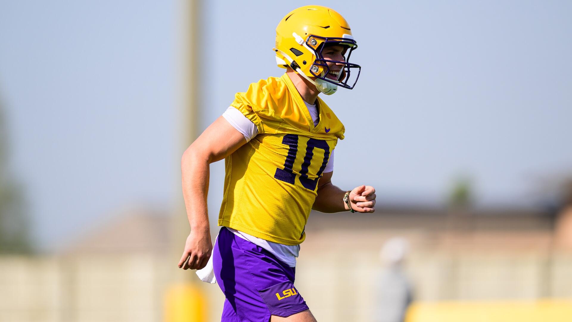 Healthy again, LSU QB Sam Leavitt embraces Louisiana life as he prepares for 2026 opener