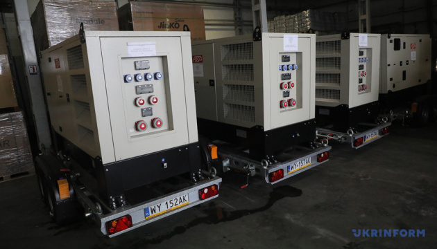 Kyiv region receives 55 pieces of power generation equipment from Belgium