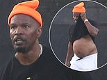 Jamie Foxx, 58, takes to the tennis court ahead of birth of his third child… three years after shock stroke that left him hospitalized