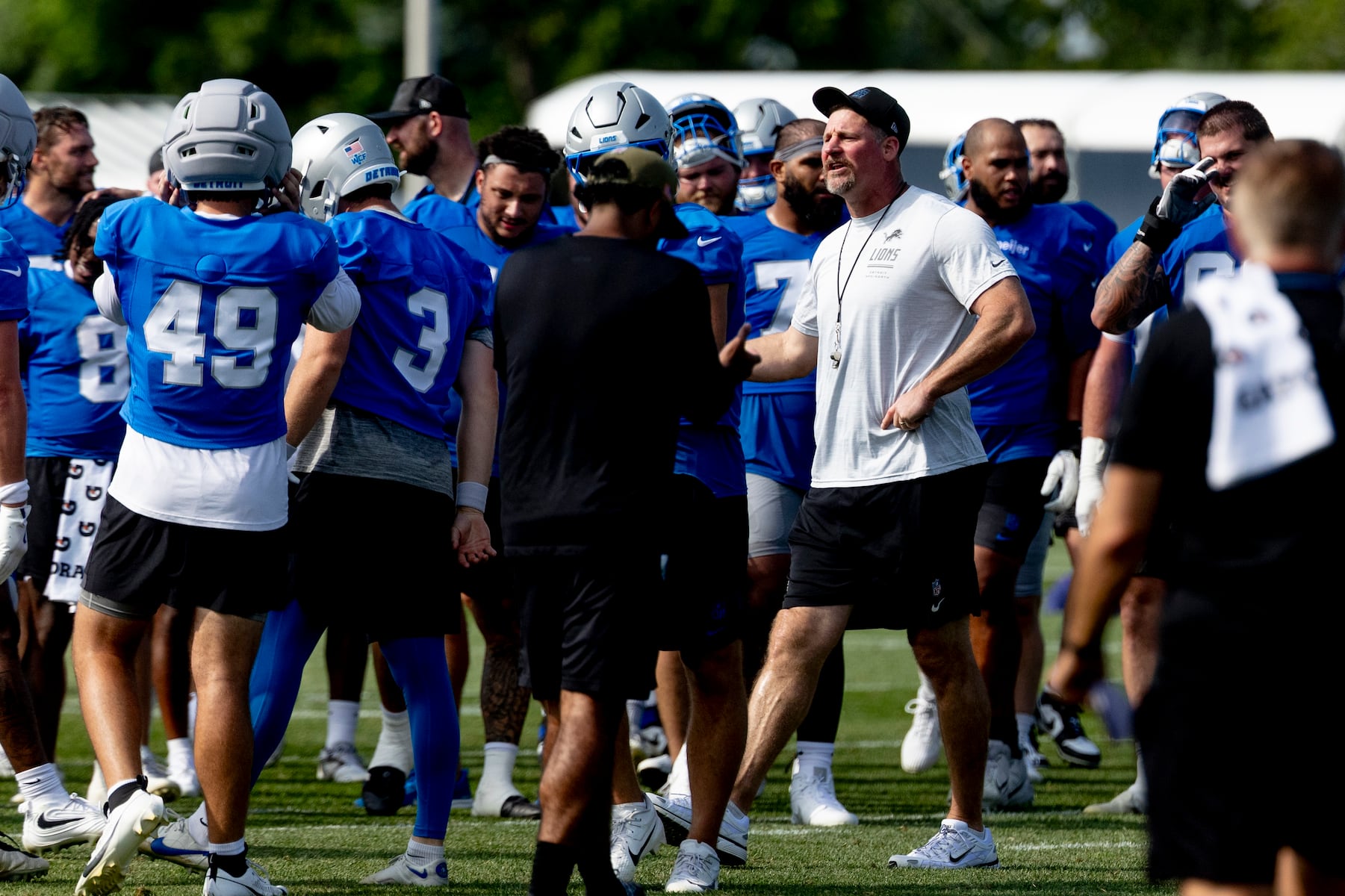 Observations: Final Lions practice before first preseason game ends with big pick