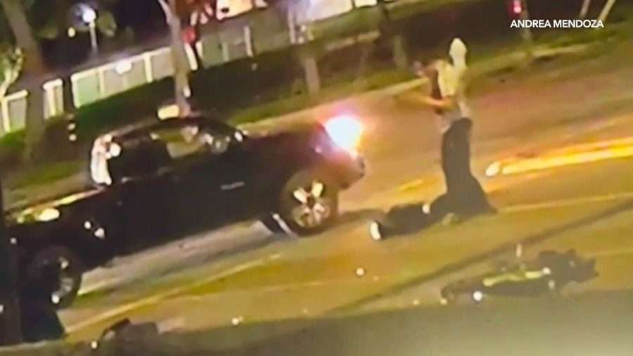 Video shows e-bike rider survive violent hit-and-run crash in Santa Ana