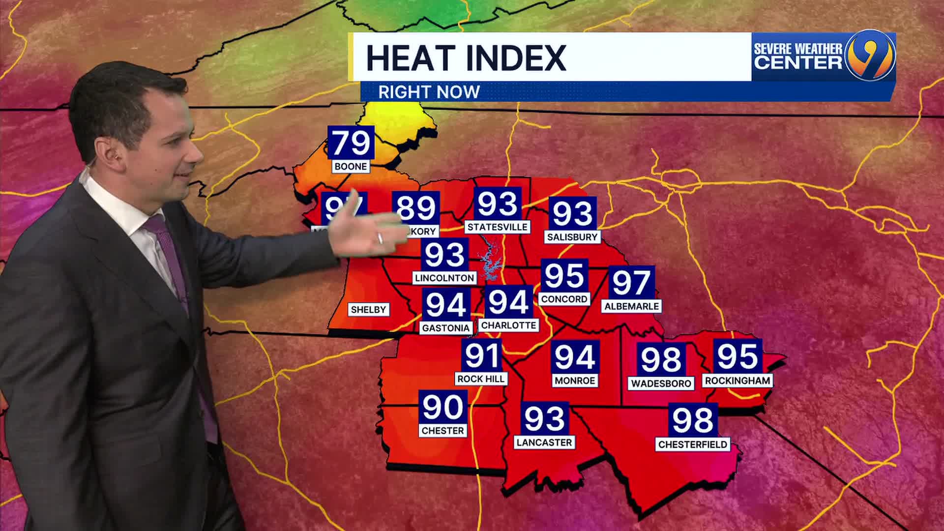 FORECAST: Heat surges as storms fail to bring much relief