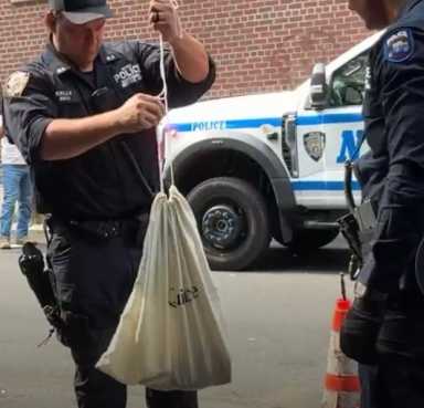 What the hiss? NYPD’s ESU rescues snake at Upper West Side construction site