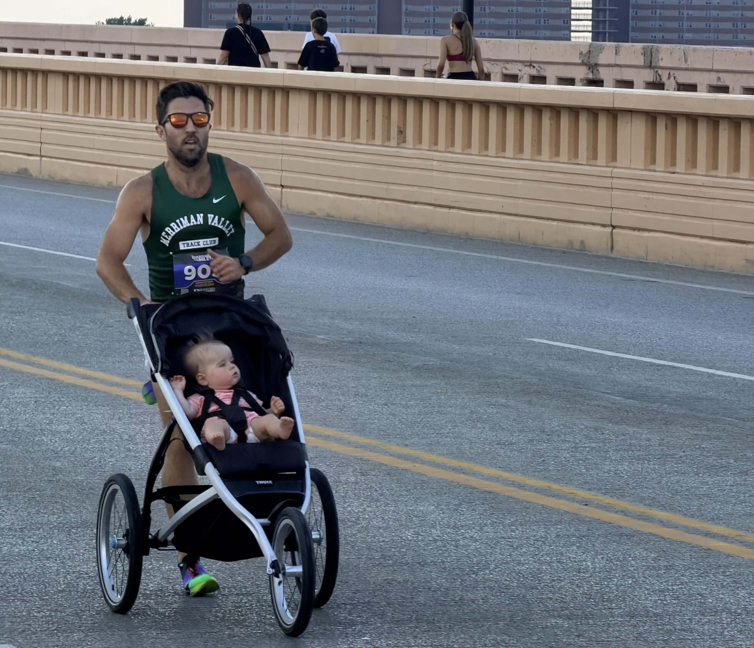 Cleveland dad pushes 1-year-old in stroller to unofficial mile world record