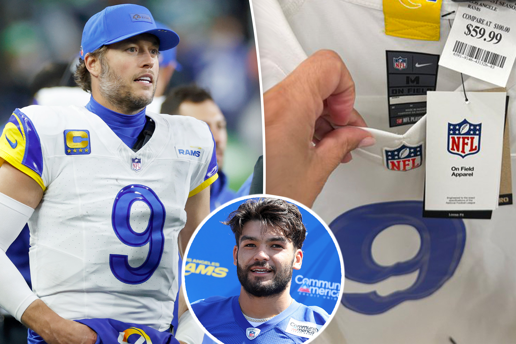 Matt Stafford, Puka jerseys on fire sale across California at major store