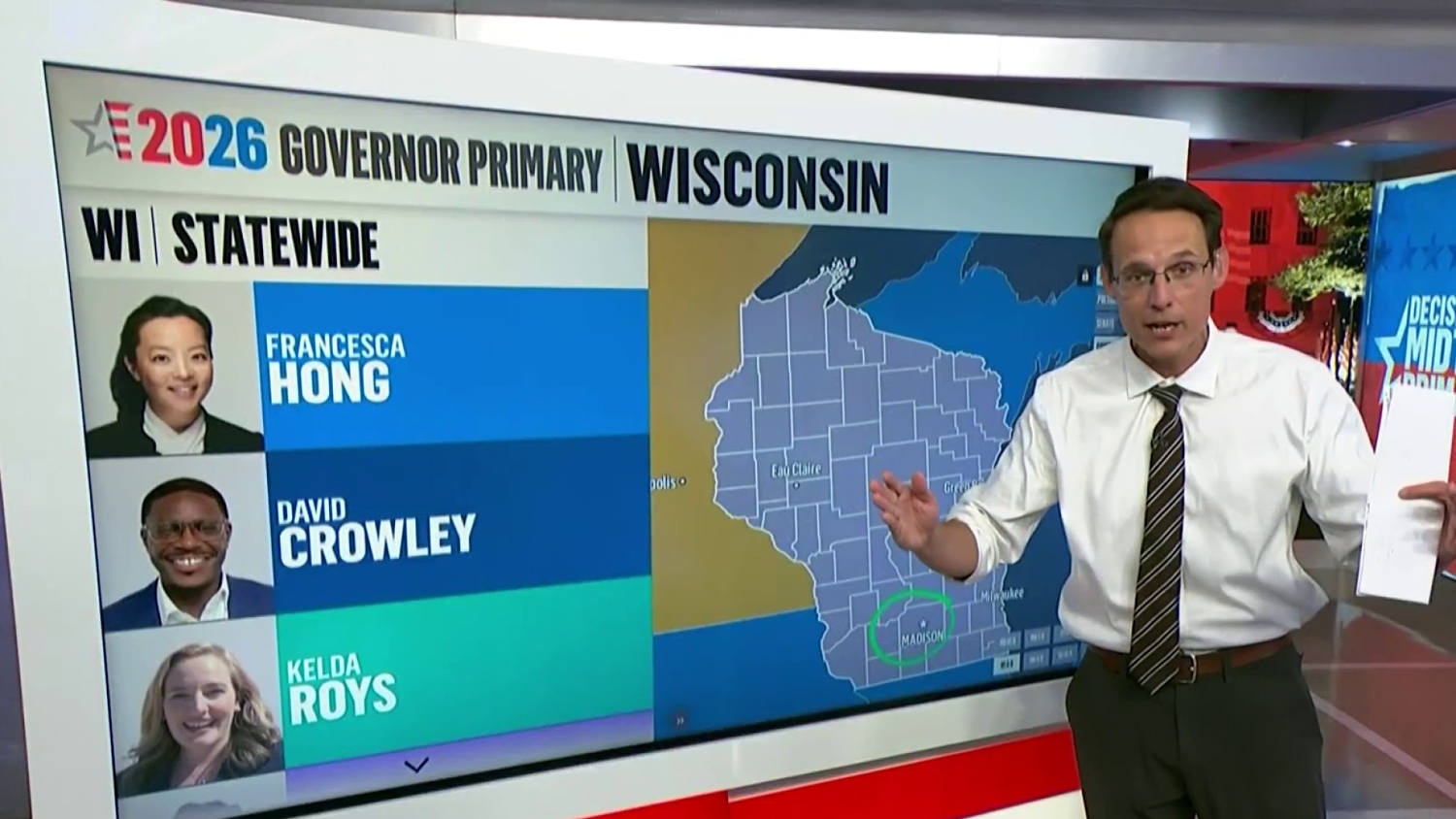 Kornacki previews ‘topsy turvy’ Wisconsin gubernatorial race between Francesca Hong & David Crowley