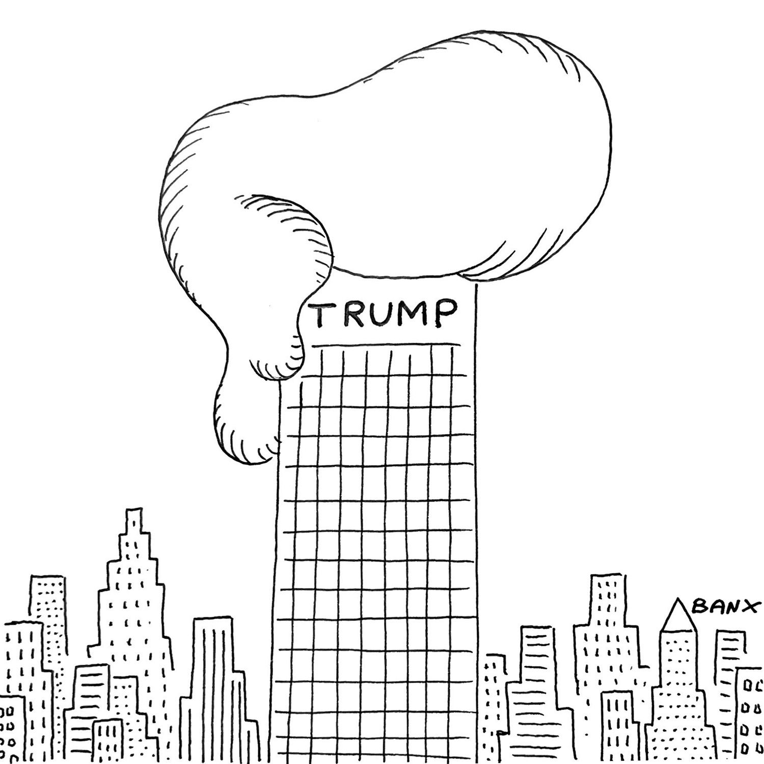 Bonus Daily Cartoon: Receding Skyline