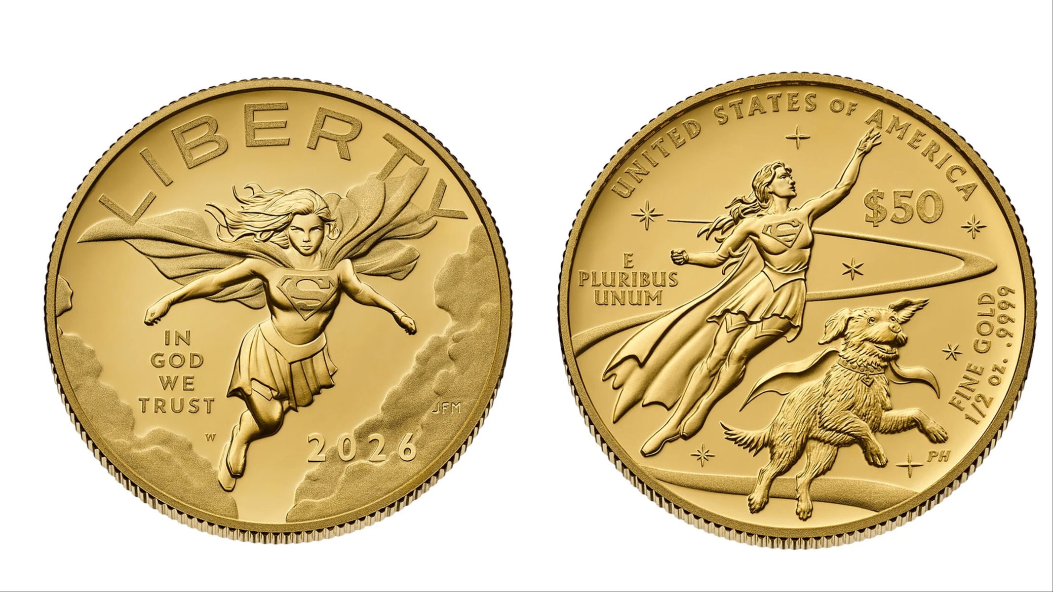 U.S. Mint and Warner Bros. announce release date for Supergirl gold coin, silver medals