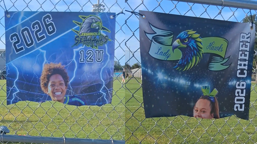 Seminole youth sports team's banners found sliced in half; suspect arrested
