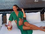 F1 champ Charles Leclerc's wife Alexandra debuts her 'baby bump' on social media as she shares photos from £15million yacht holiday in Sardinia