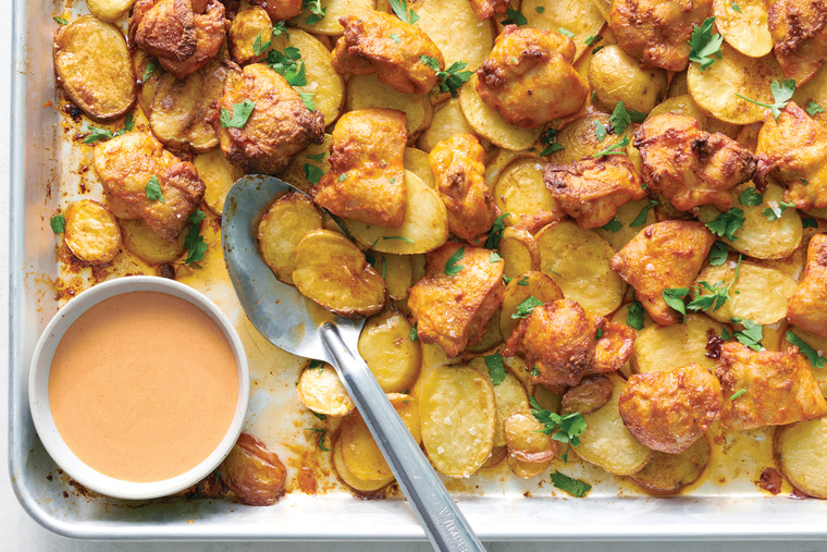 Bravas-inspired sheet pan