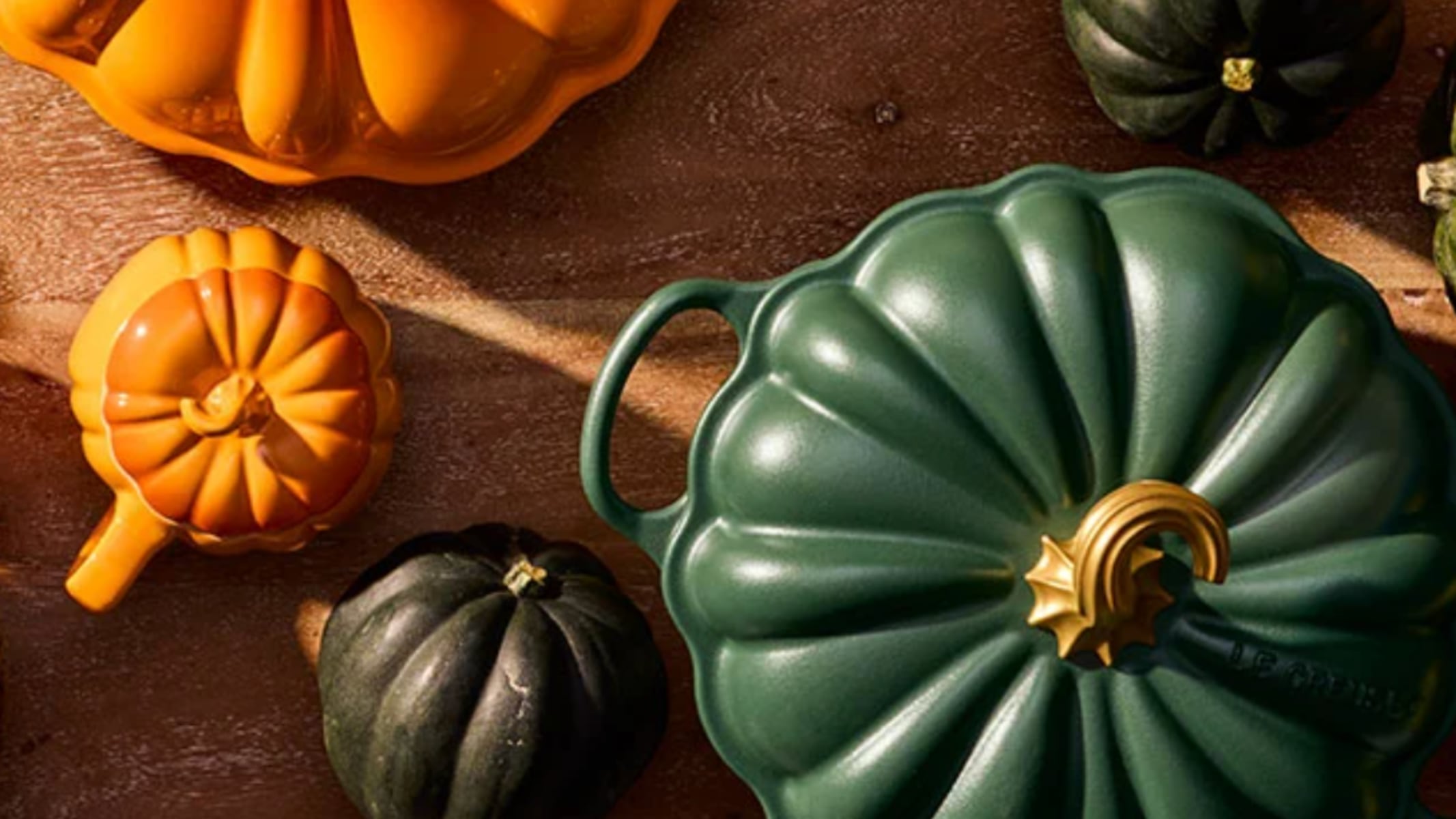 Le Creuset released the most charming pumpkin cookware collection and it’s already selling out