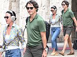 Katy Perry and Justin Trudeau hold hands while touching down in Sardinia as lavish European vacation stretches into THIRD WEEK