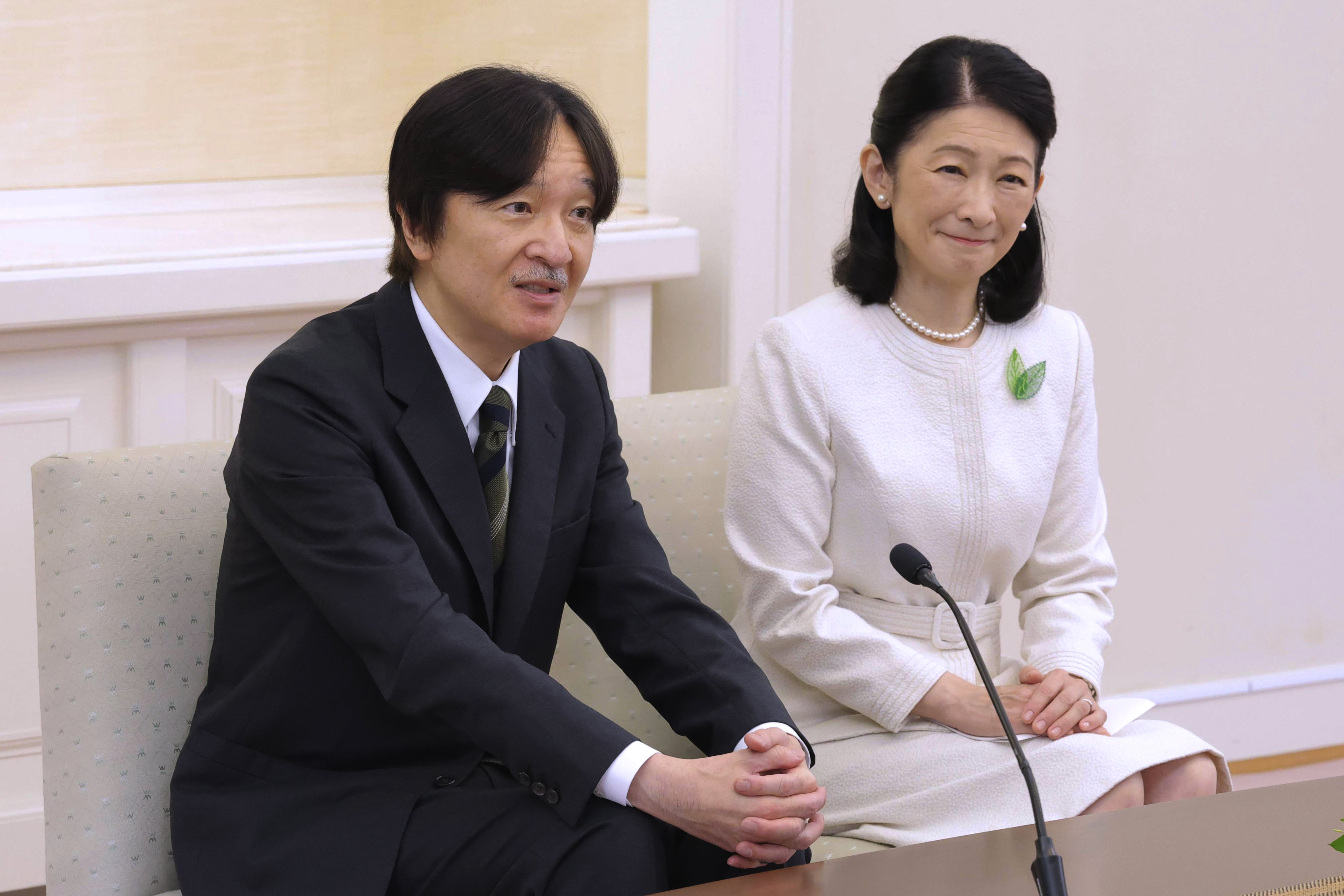 Japan's Crown Prince Akishino has 'mixed feelings' about male-only imperial succession law