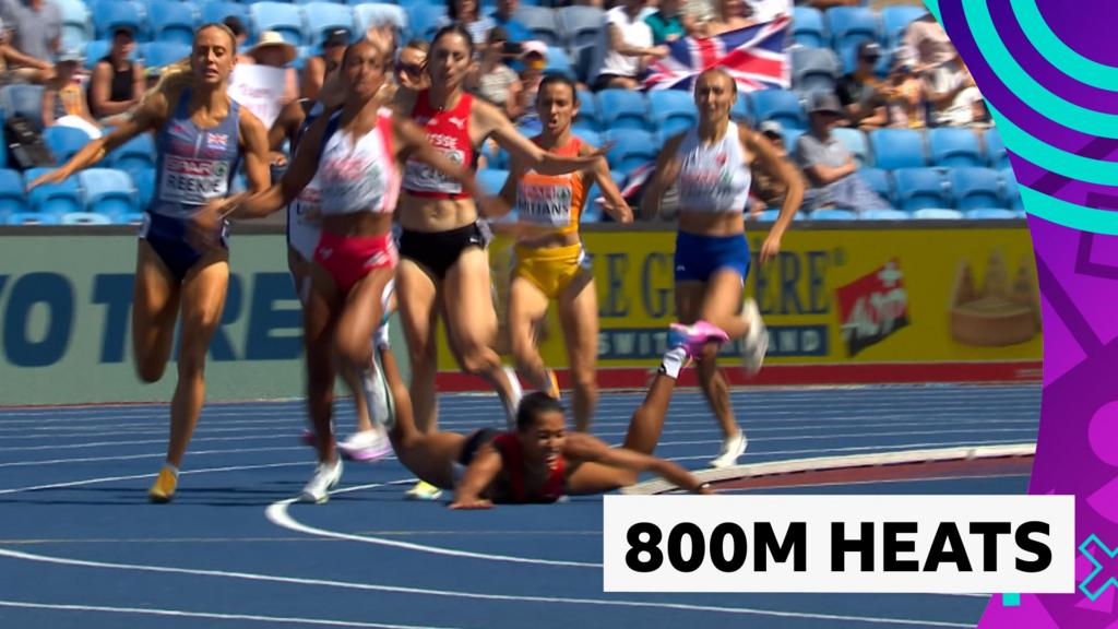 Reekie wins 800m heat as Werro suffers nasty fall
