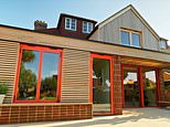 Couple spend £780,000 converting former 1930s B&B into a sleek modern three-bed home - complete with a WWII bomb shelter renovated into a glitzy bar
