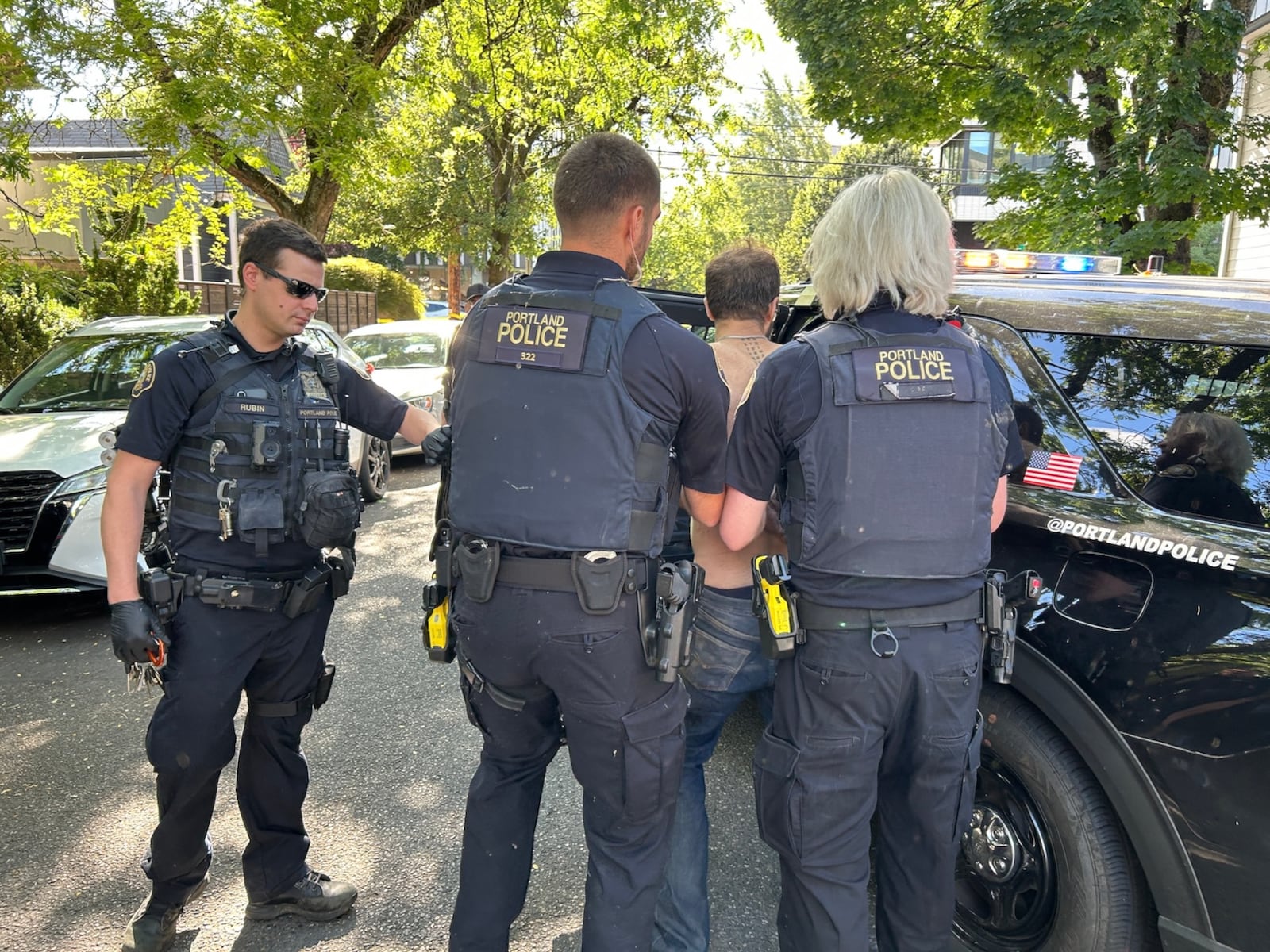 Police identify man accused of fleeing officers, hitting dog with pipe in NW Portland