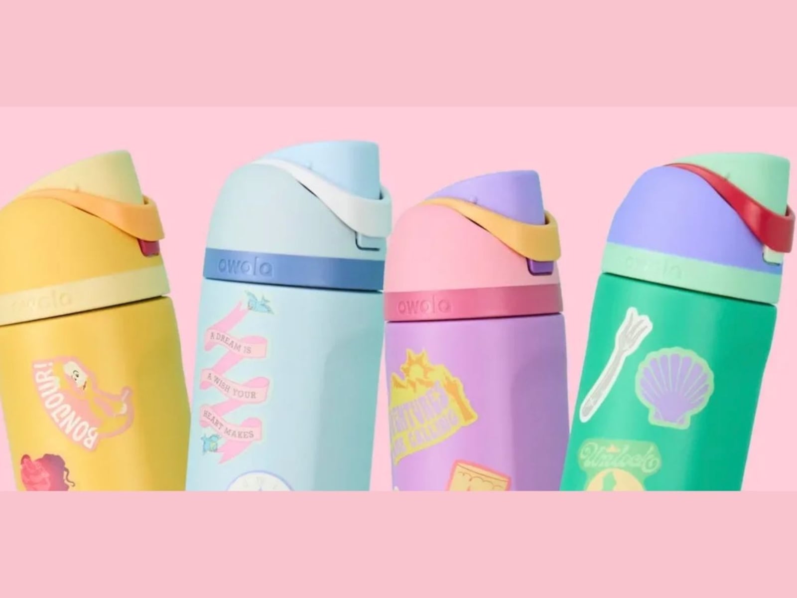 Owala Just Made Its FreeSip Water Bottle Even More Magical With Disney Princess Designs