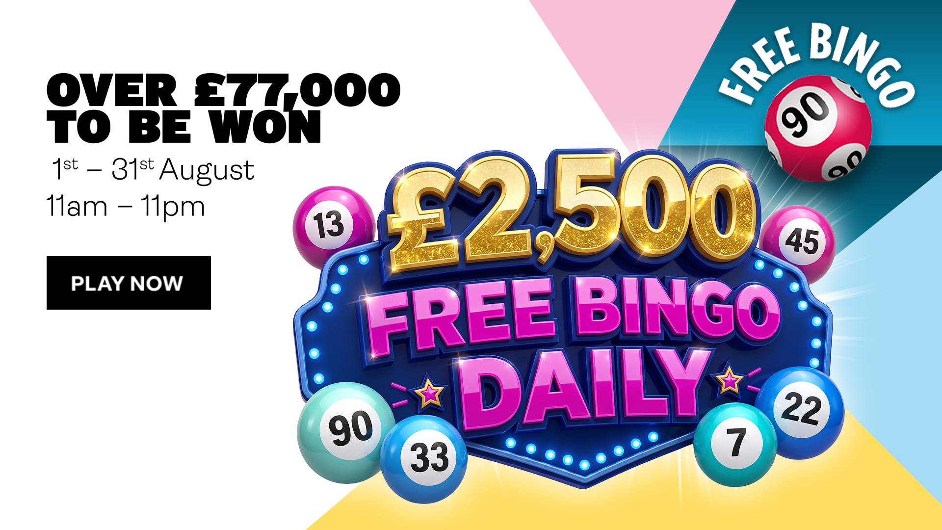 Fabulous Bingo players can enjoy daily free bingo games with bonus prizes