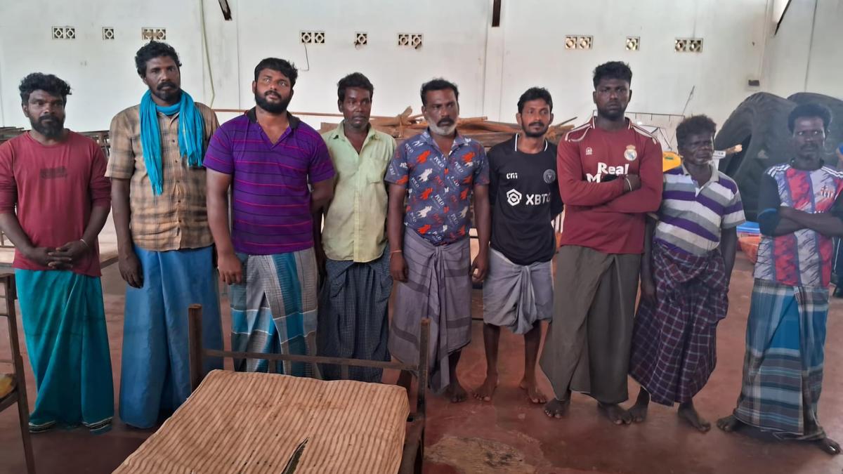 Nine fishermen from Rameswaram held by SL Navy in Katchatheevu islet; taken to judicial custody