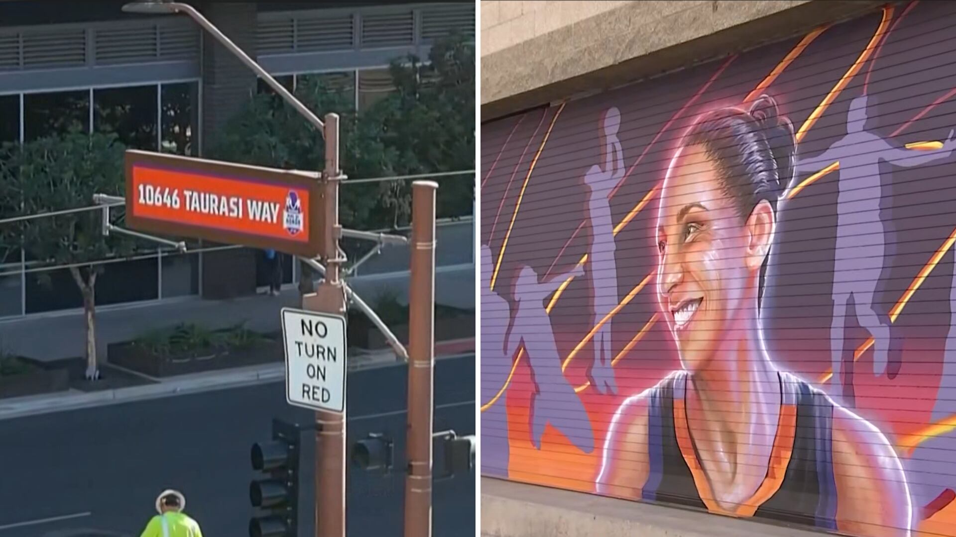 New street sign, mural unveiled for Mercury legend Diana Taurasi