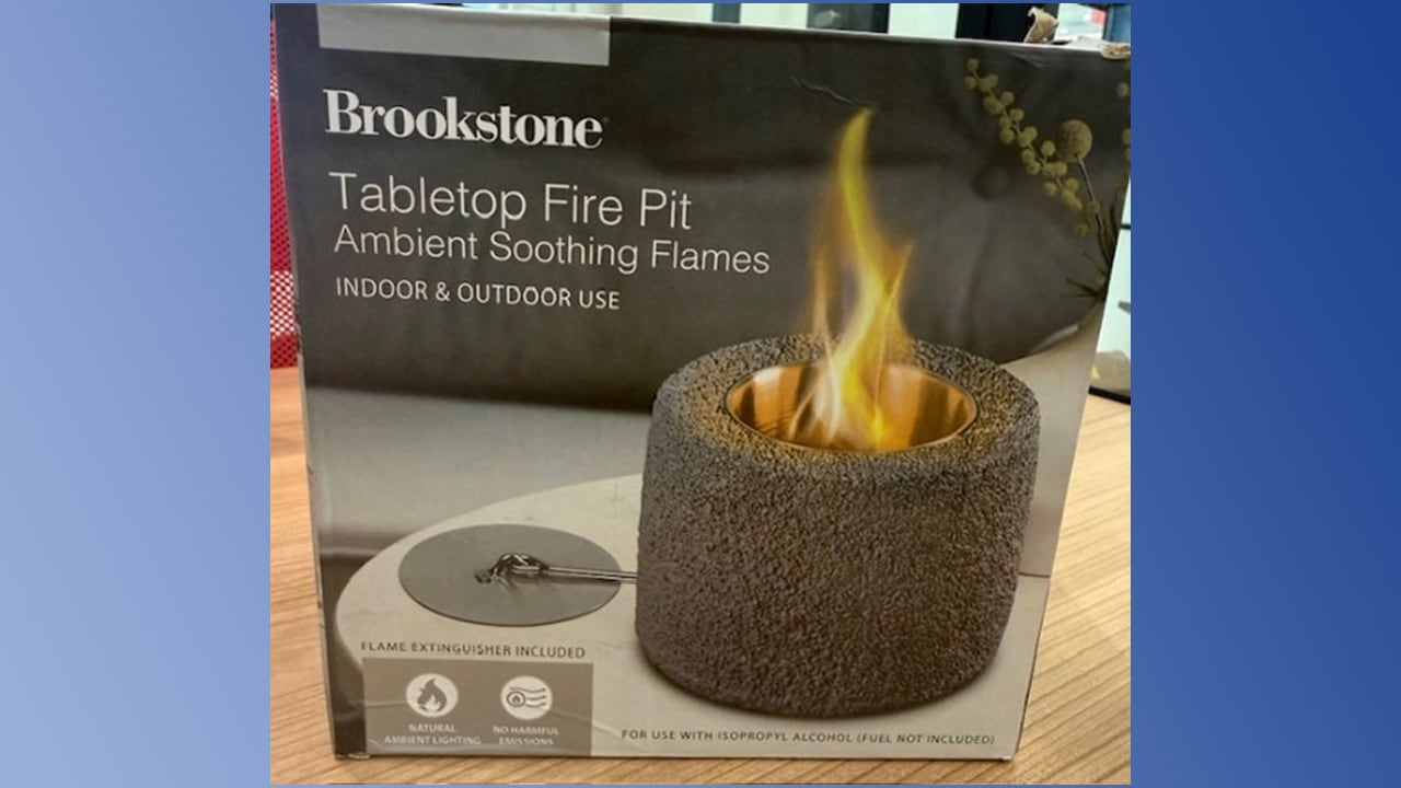 Recall alert: 48K Brookstone tabletop firepits recalled