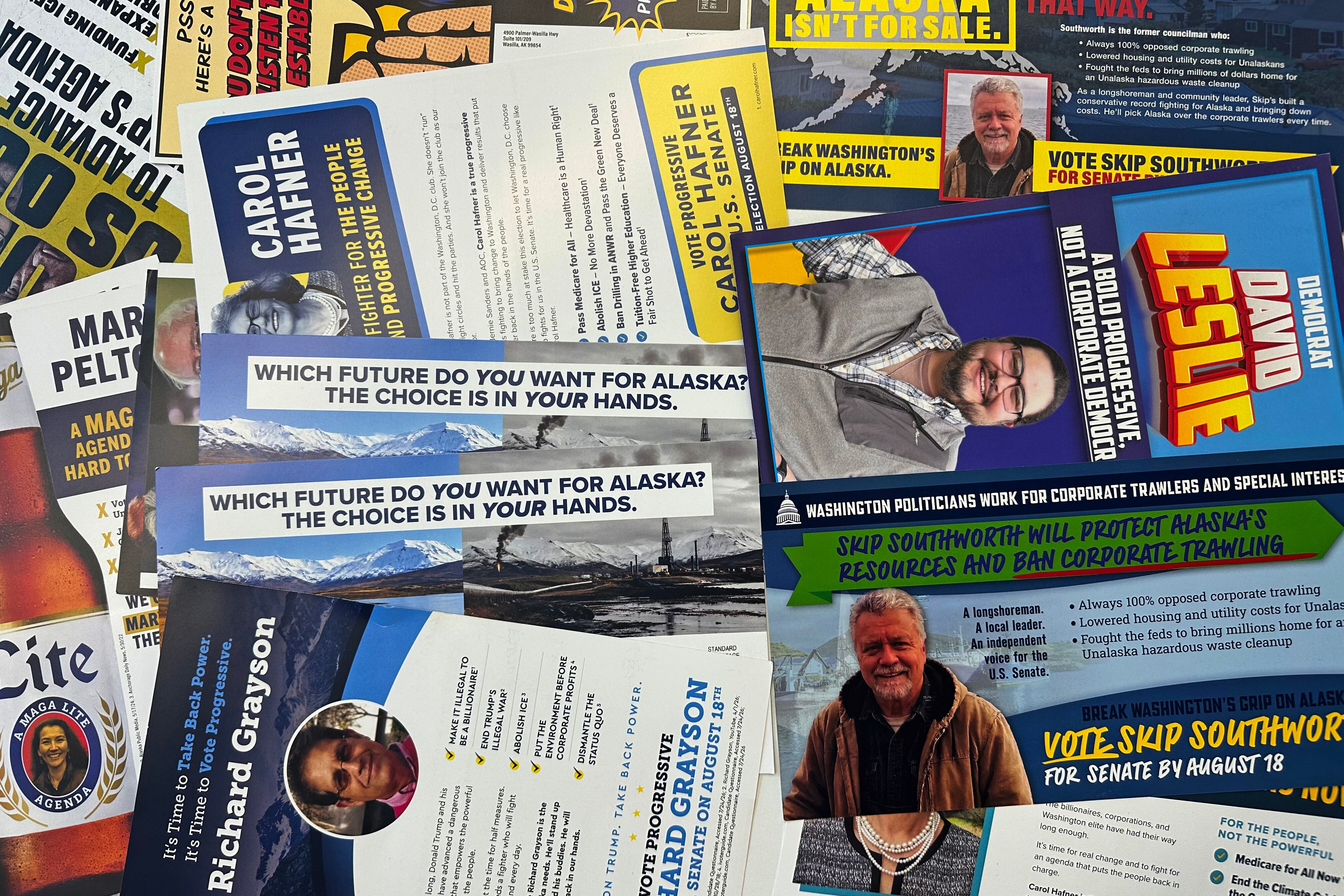 Millions pour into Alaska to boost fringe U.S. Senate candidates