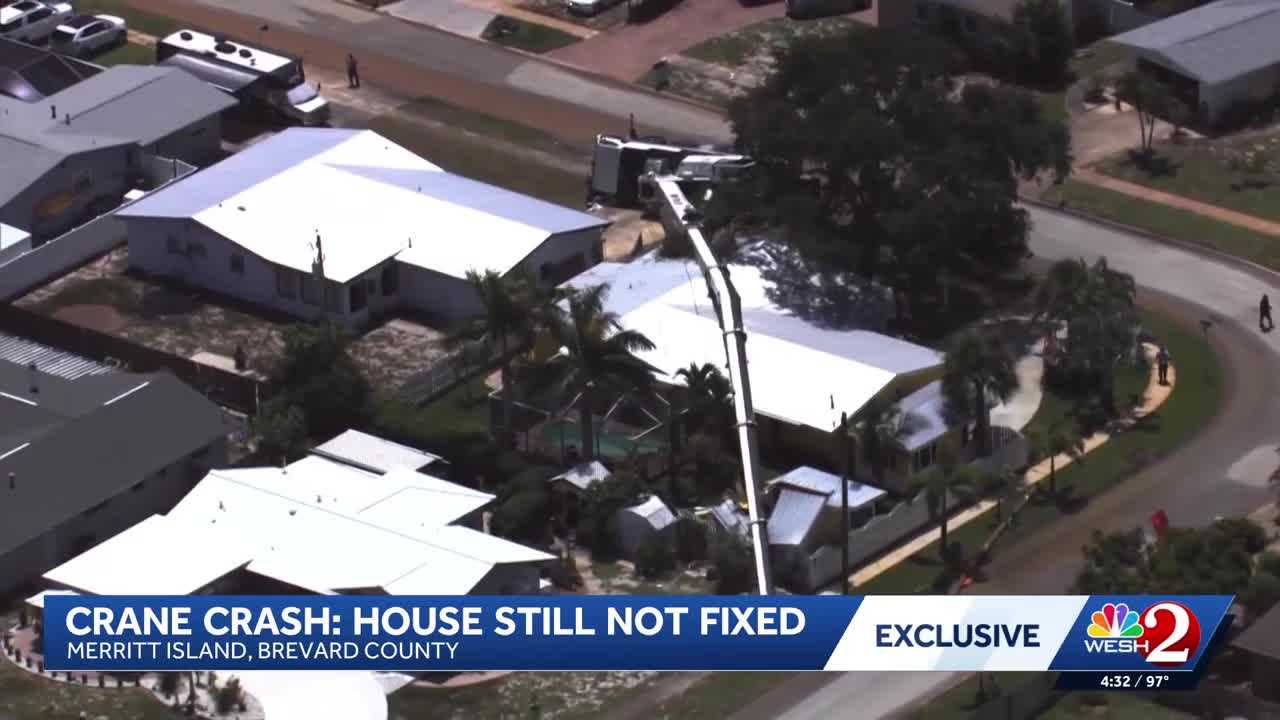 Merritt Island family still waits for repairs one year after crane crash crushed their home