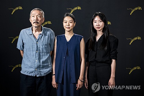 Actor Kim Min-hee attends Locarno film fest with director Hong Sang-soo