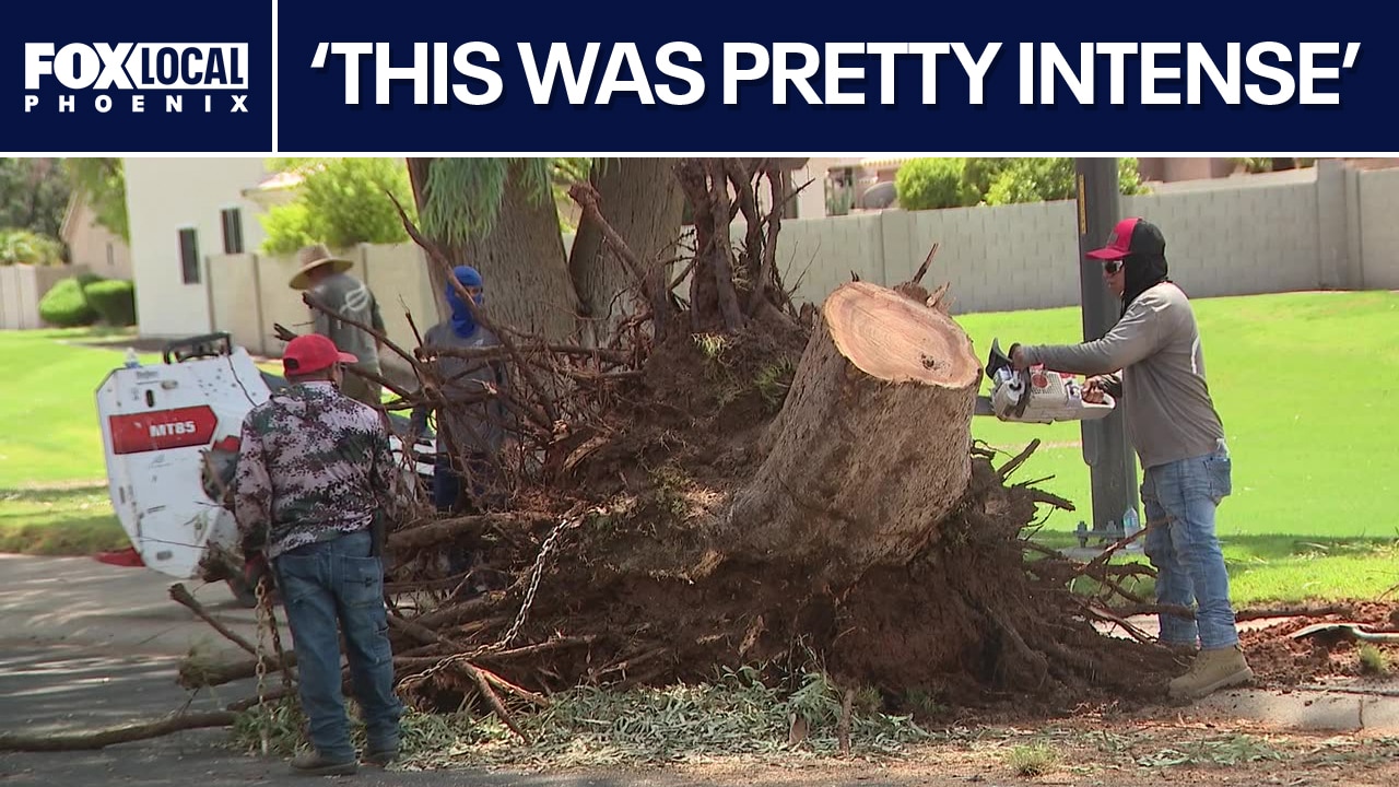 Monsoon: Crews clear Gilbert streets after storm