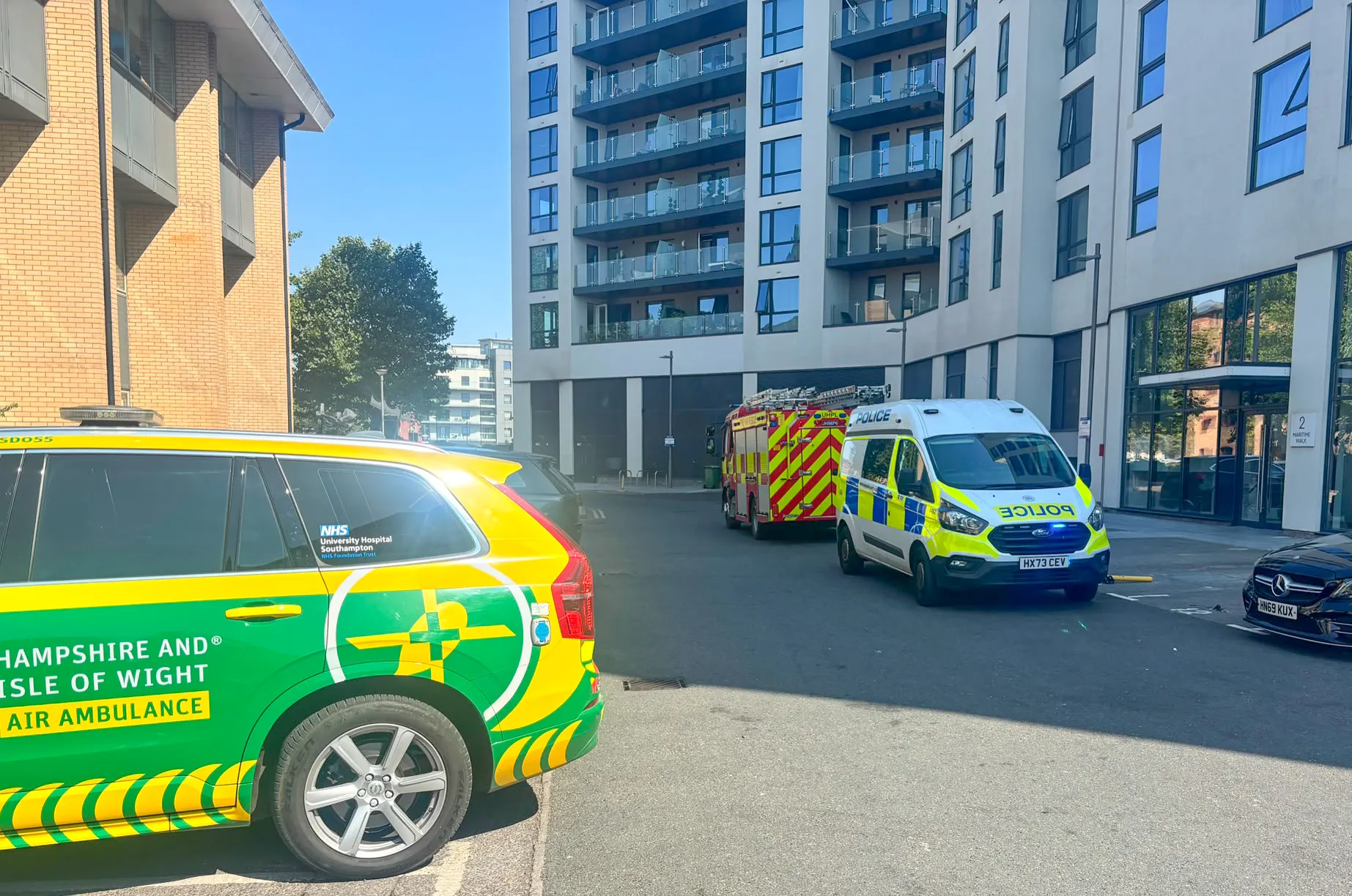 Man dies after major incident at five-star hotel in harbour of UK city