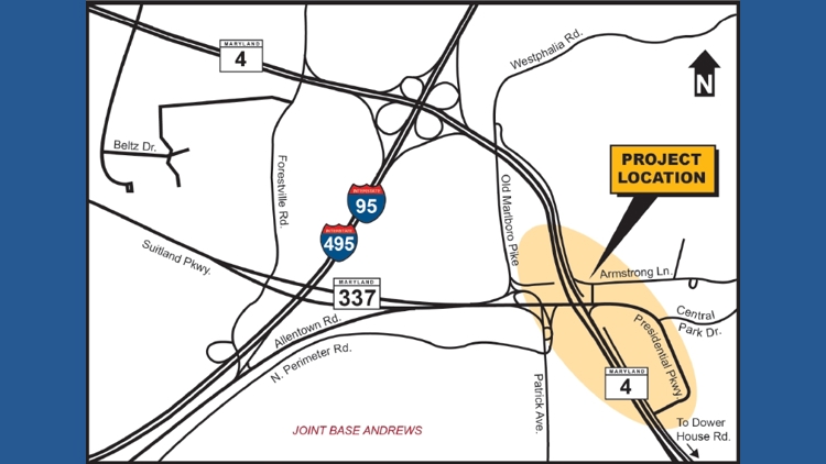 Traffic changes coming to Prince George's County road Friday