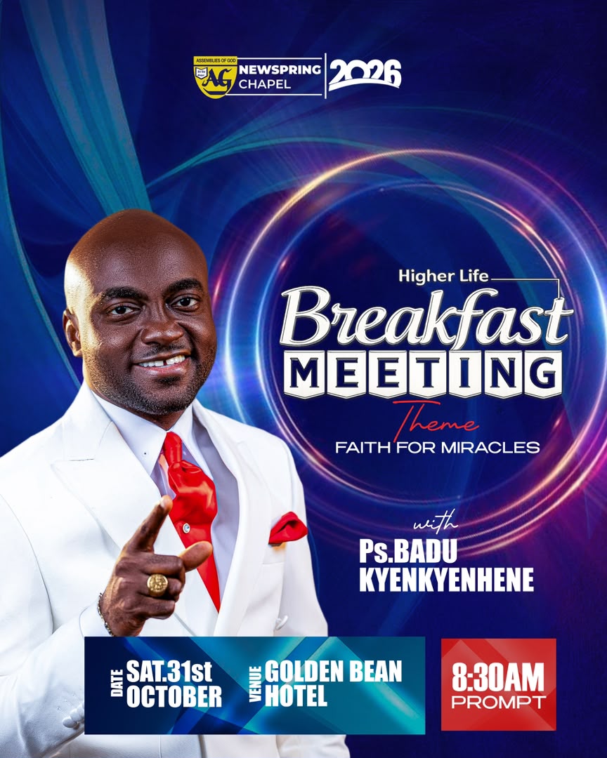 Newspring Assemblies of God founder to host 2026 HigherLife Breakfast Meeting in Kumasi