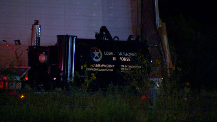 Foul smell leads to hazmat response near I-35 and Cassin Road