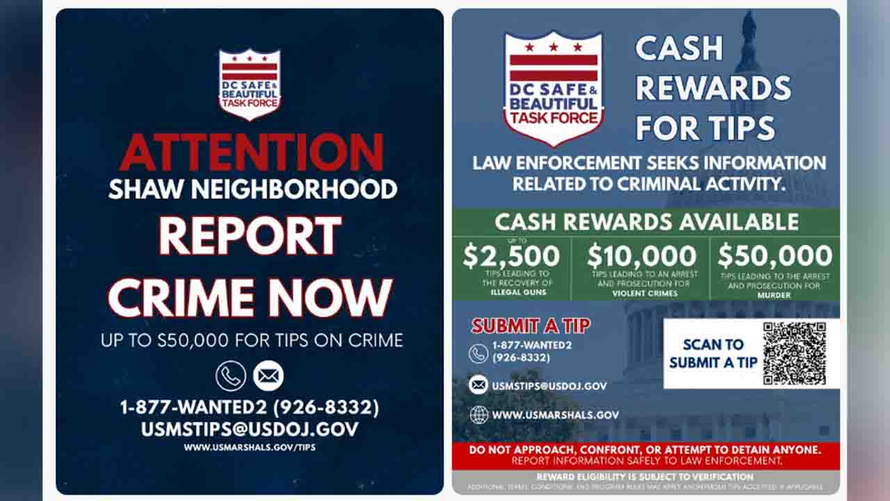 DOJ seeks community help after violent crime reports in DC’s Shaw neighborhood