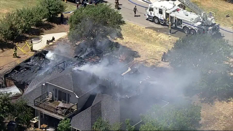 Crews from 3 departments working house fire in Tarrant County, officials say