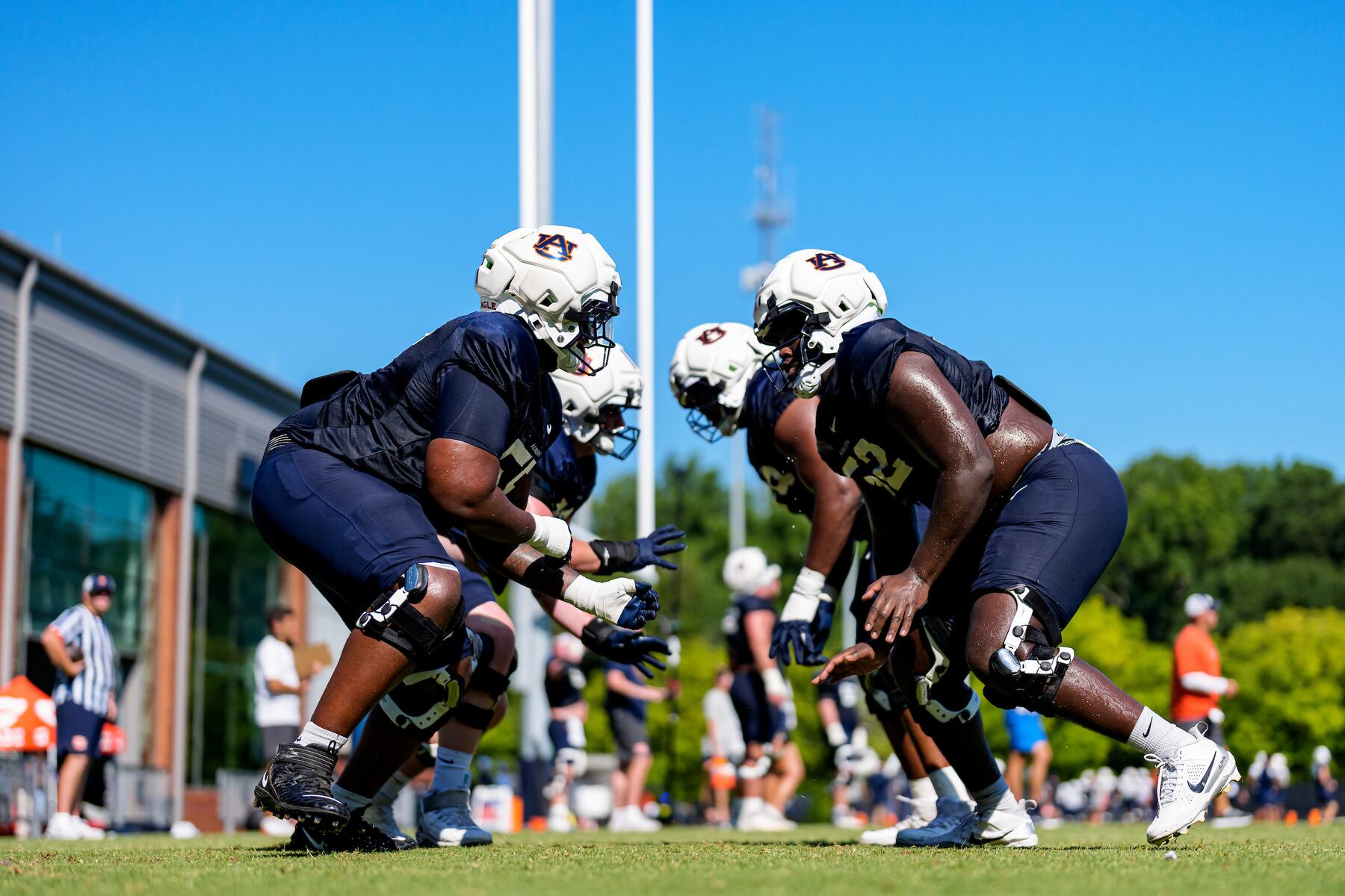 Where does Auburn’s offensive line stand after the first preseason scrimmage?