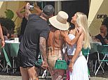 David and Victoria Beckham show close bond with daughter Harper as they snap selfies together and grab ice cream in Portofino on family holiday
