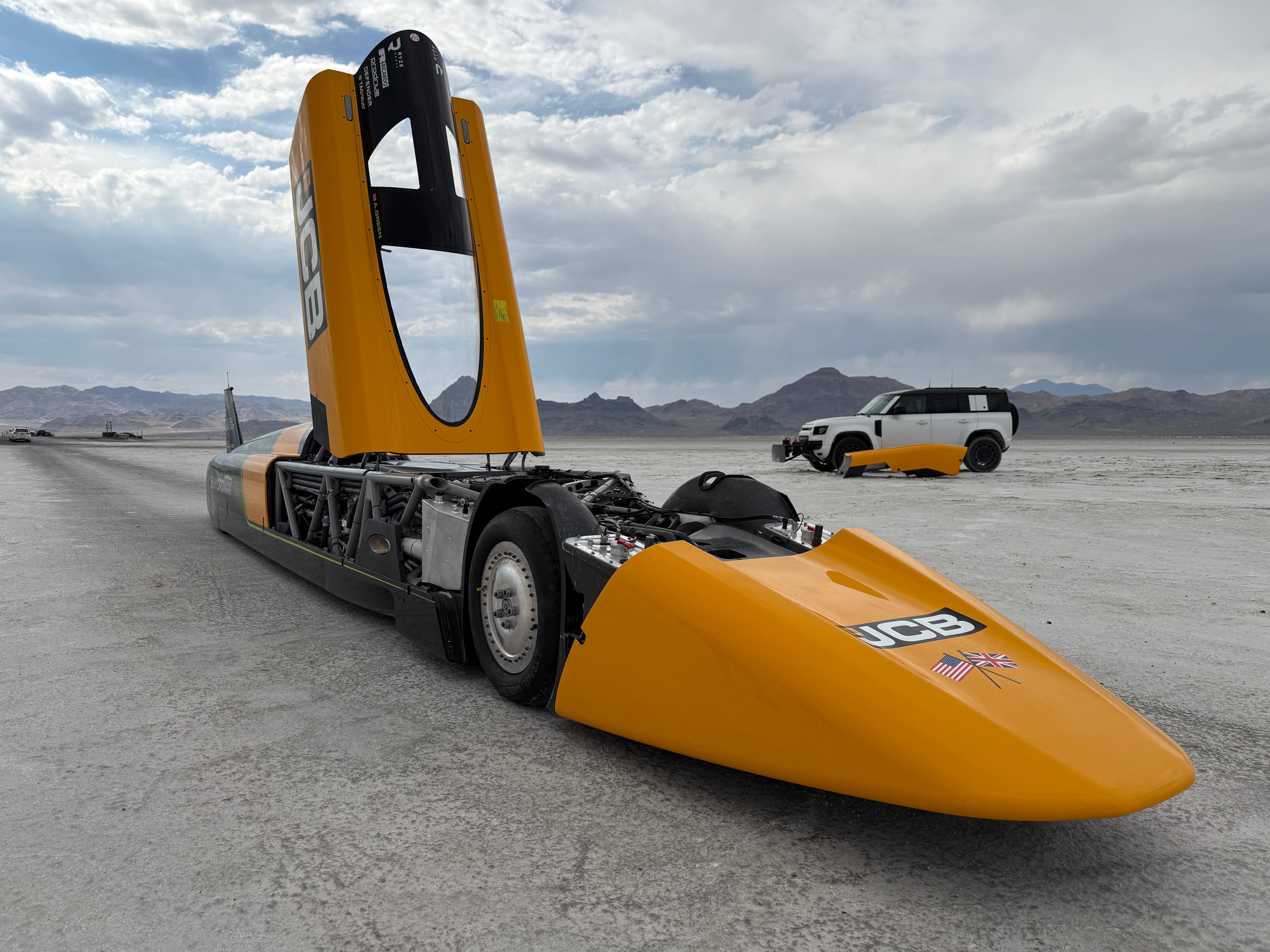 ‘The ground comes at you very, very quickly’: Driver sets speed record for hydrogen-powered vehicle at Bonneville Salt Flats